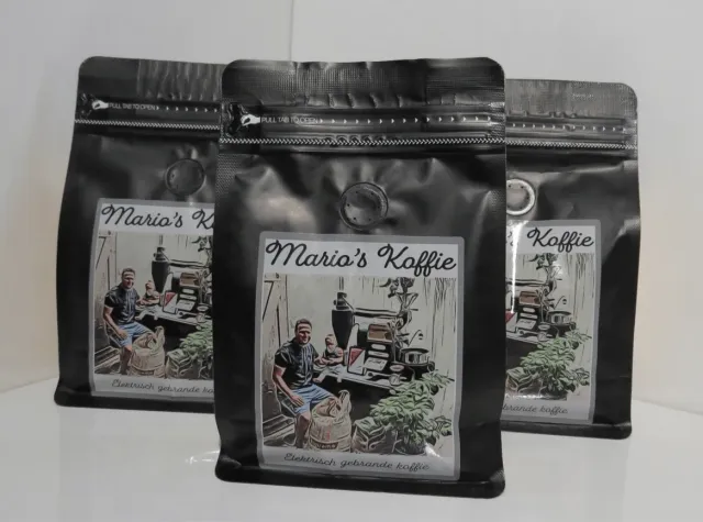 Mario's Koffie Proefpakket koffiebonen 3x 250g vers gebrand