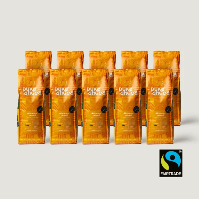 Pure Africa Coffee Allemansvriend koffiebonen 10 x 750g Fairtrade