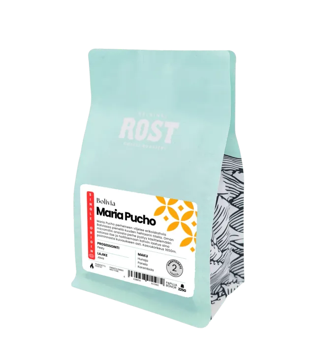 Rost Bolivia Maria Pucho koffiebonen 225 g honingzoet
