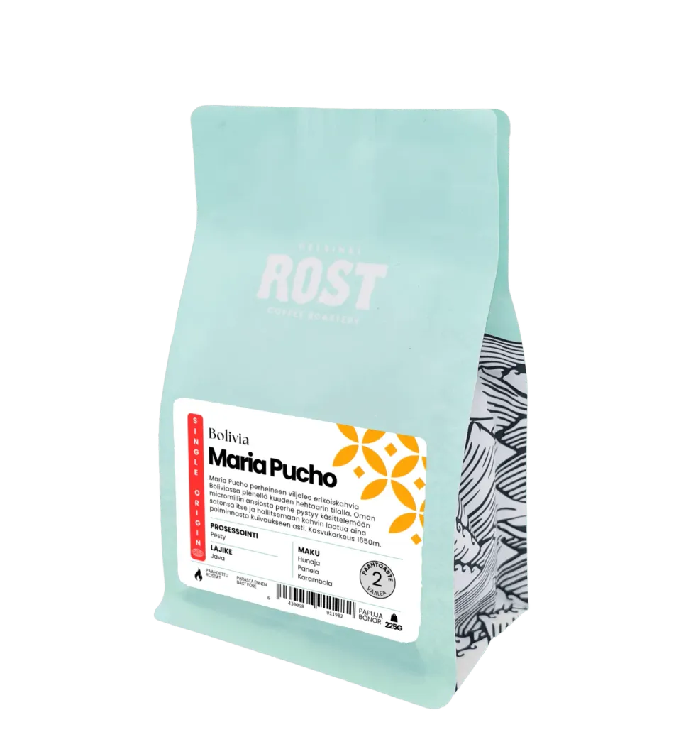 Rost Bolivia Maria Pucho koffiebonen 225 g honingzoet