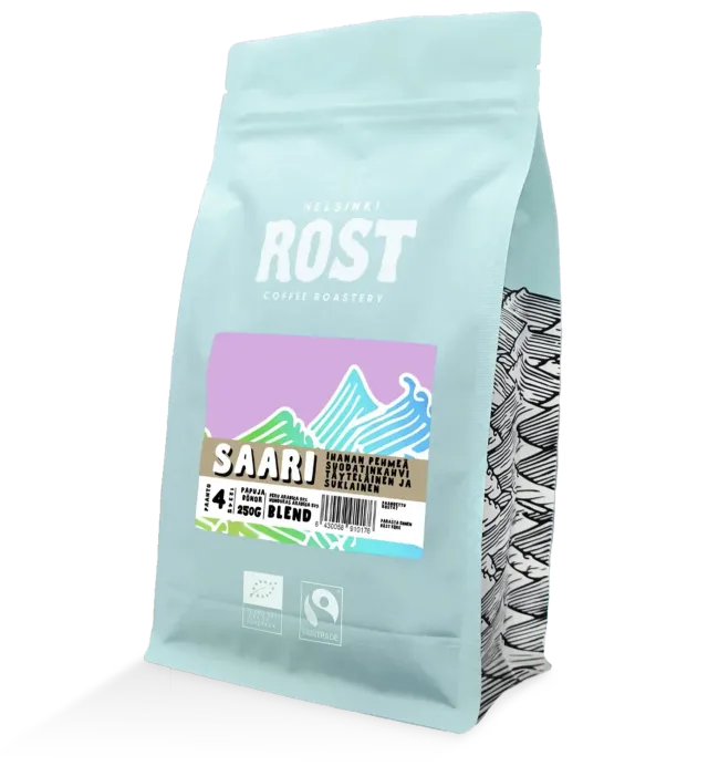 Rost Saari Filterkoffie koffiebonen 225g donker gebrand