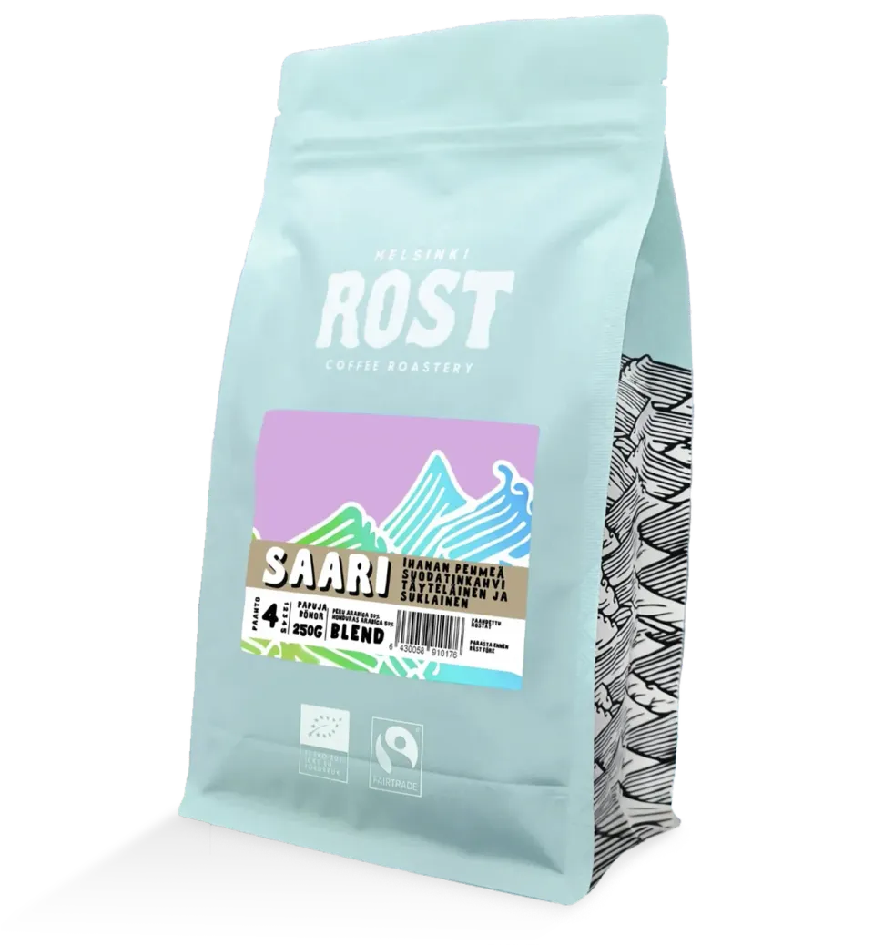 Rost Saari Filterkoffie koffiebonen 225g donker gebrand