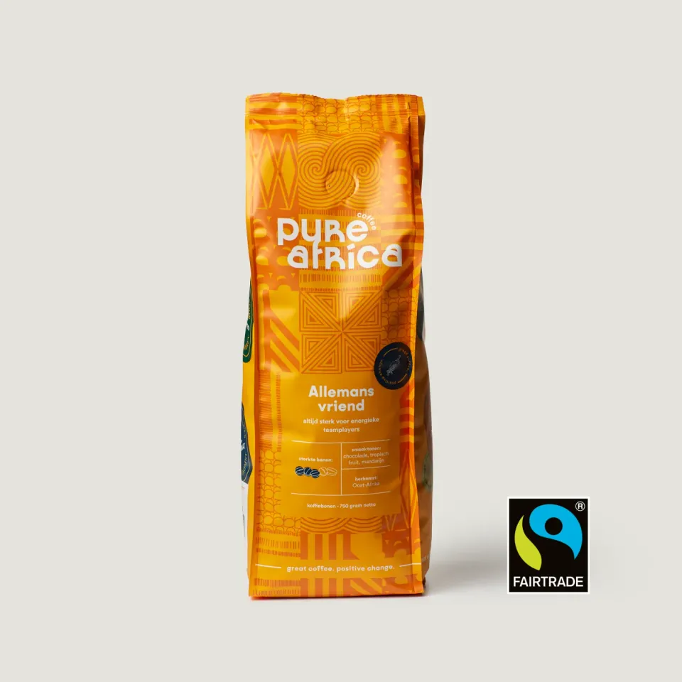 Pure Africa Coffee Allemansvriend koffiebonen 750gr Fairtrade