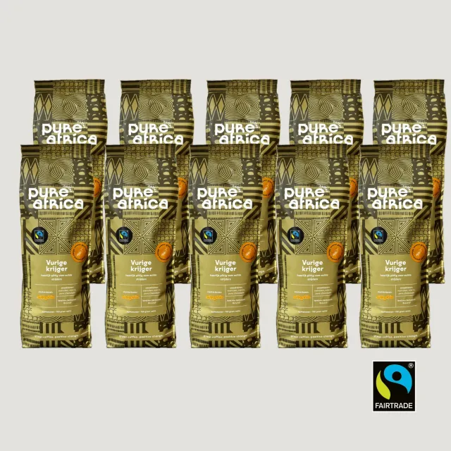 Pure Africa Coffee Vurige Krijger koffiebonen 10 x 750 gram fairtrade