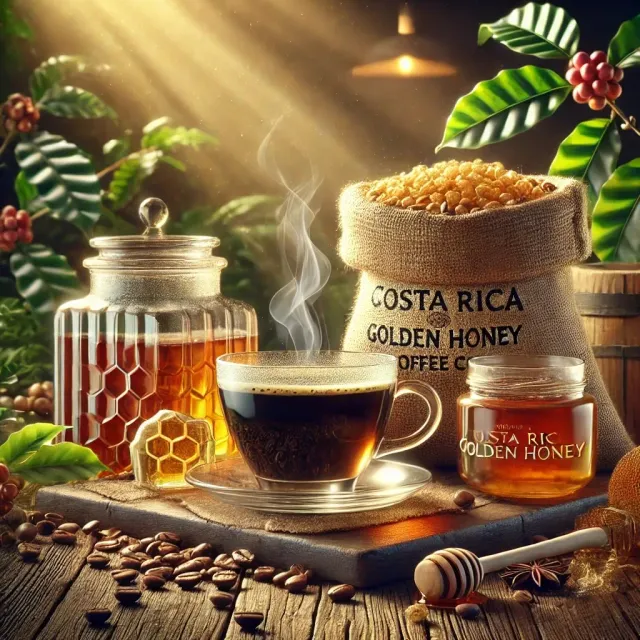 Mario's Koffie Costa Rica Golden Honey koffiebonen 500 g zoet