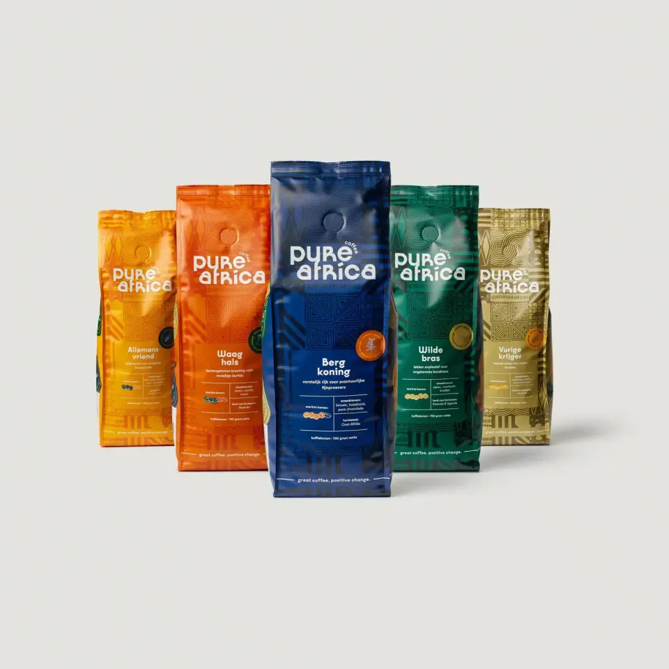 Pure Africa Proefpakket koffiebonen vers gebrand