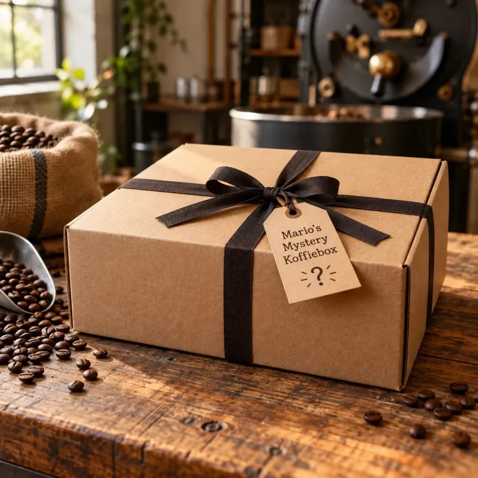 Mario's Koffie Mystery Koffiebox cadeaupakket 35 euro