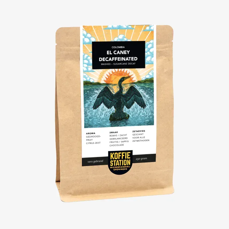 Koffiestation Colombia El Caney Decaf koffiebonen 85,5pt