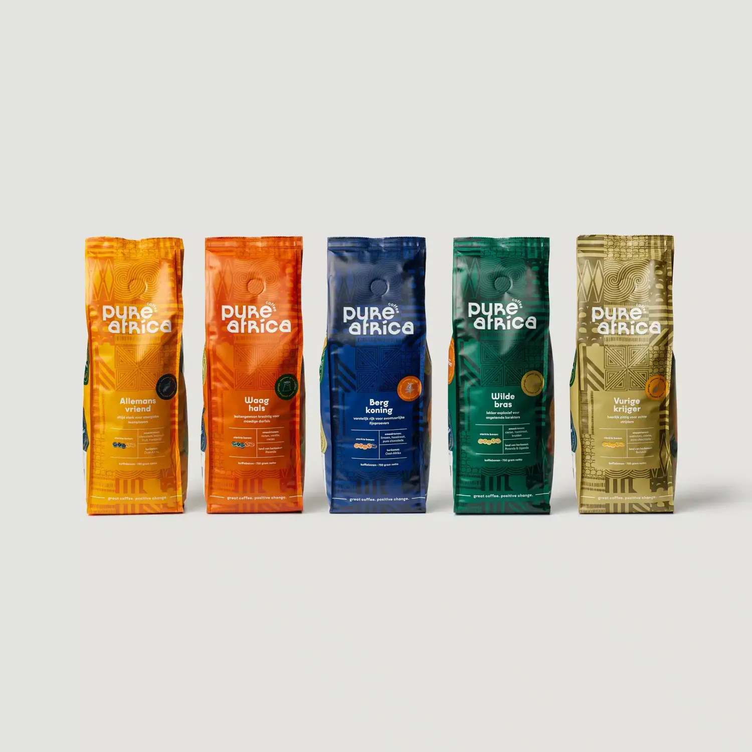 Pure Africa Proefpakket koffiebonen vers gebrand